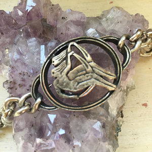 Vintage Gemini Link Bracelet